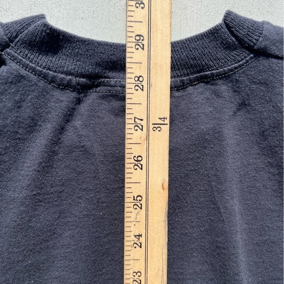 Men's Vintage Stonehenge T-Shirt Black Spell-Out L Single Stitch UK Aliens HOLE - Picture 15 of 15